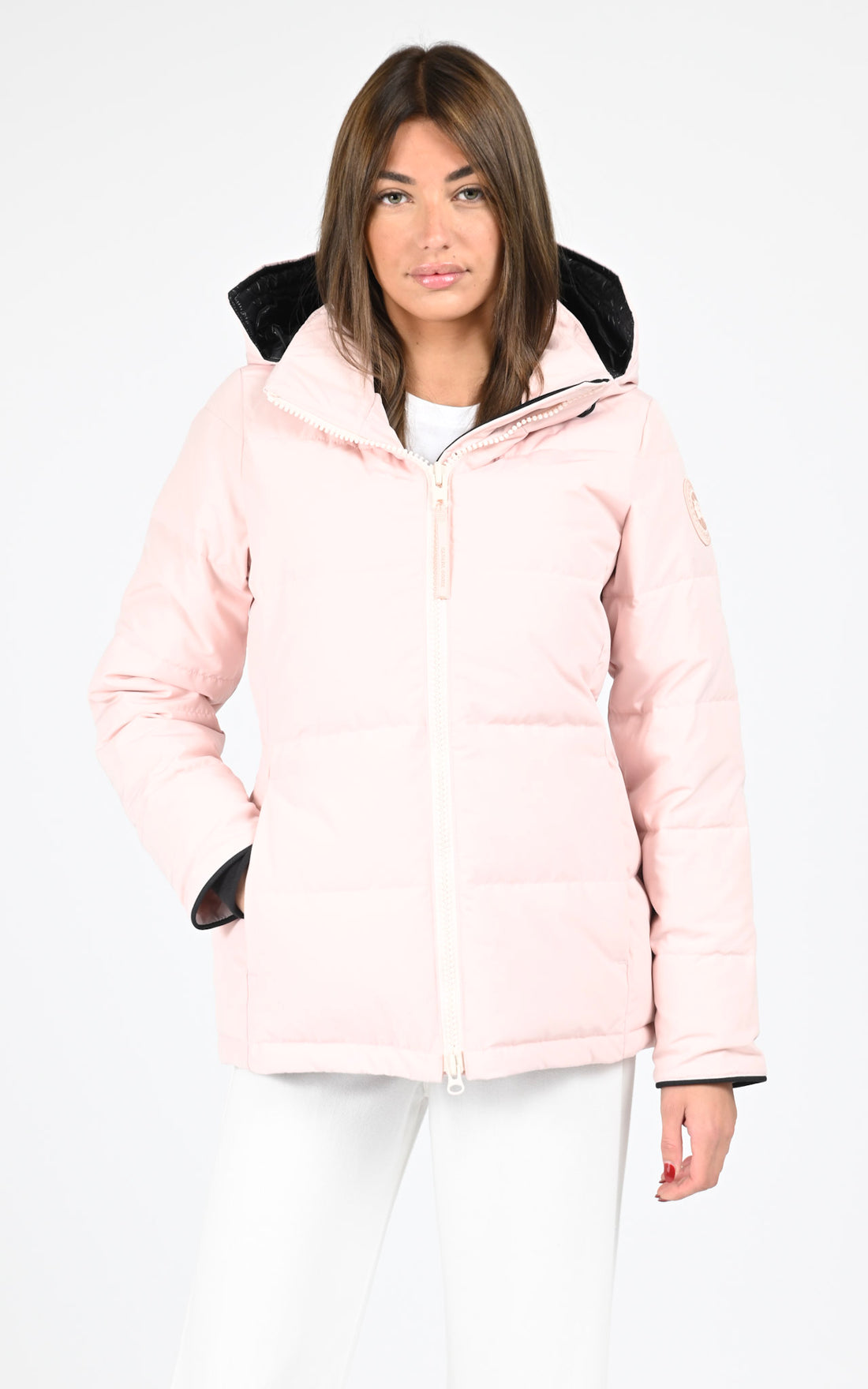Parka à capuche Chelsea rose
