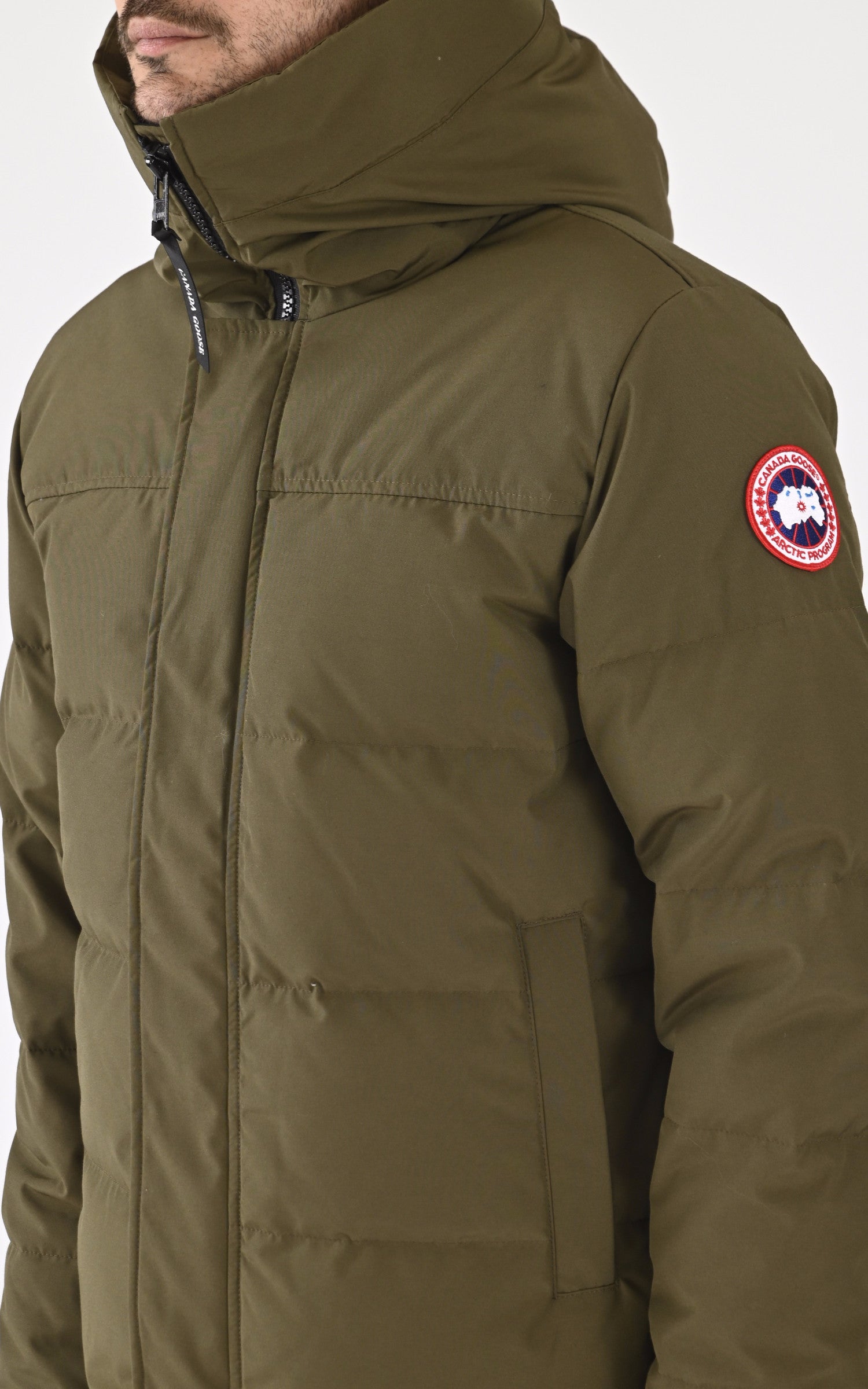 A &quot;MAC MILLAN 2080M&quot; Kaki Canada Goose 3/4 Doudoune Homme details photo