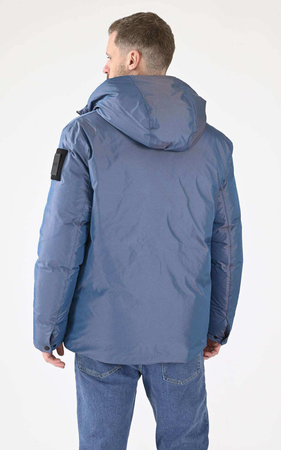 A &quot;MILO&quot; Bleu Nobis Parka Homme opened photo