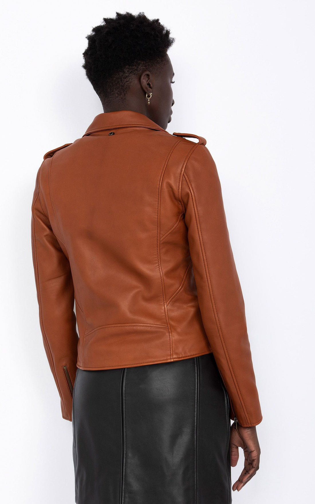 A &quot;LCW1601D&quot; Cognac Schott Perfecto Femme opened photo
