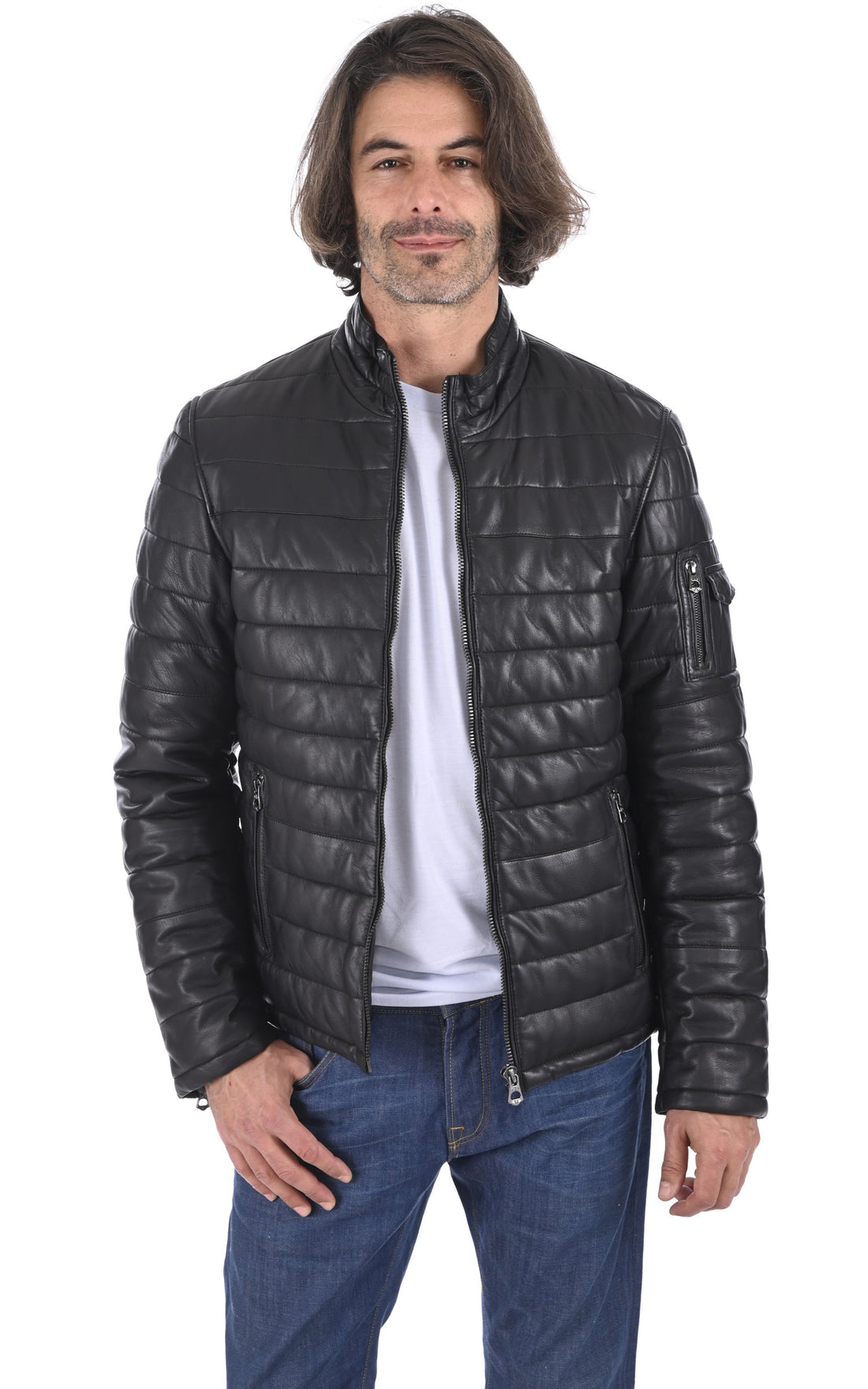 A &quot;TRAVIS 100973&quot; Noir Daytona 73 Bl Doudoune Homme opened photo