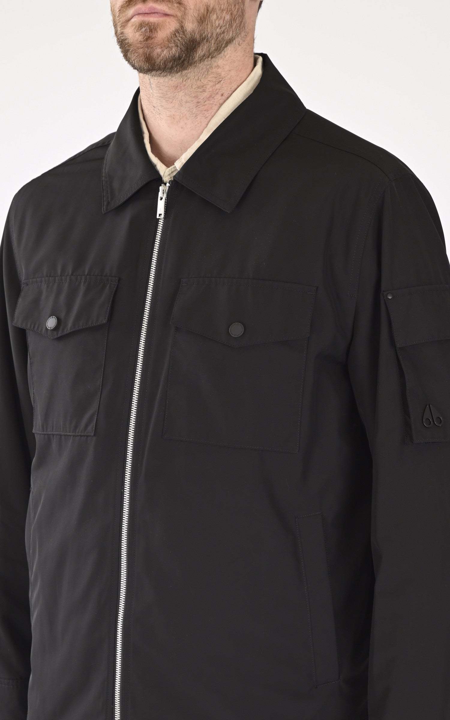 A &quot;CHARLESBOURG JKT M15MJ142&quot; Noir Moose Knuckles Veste Homme details photo 5