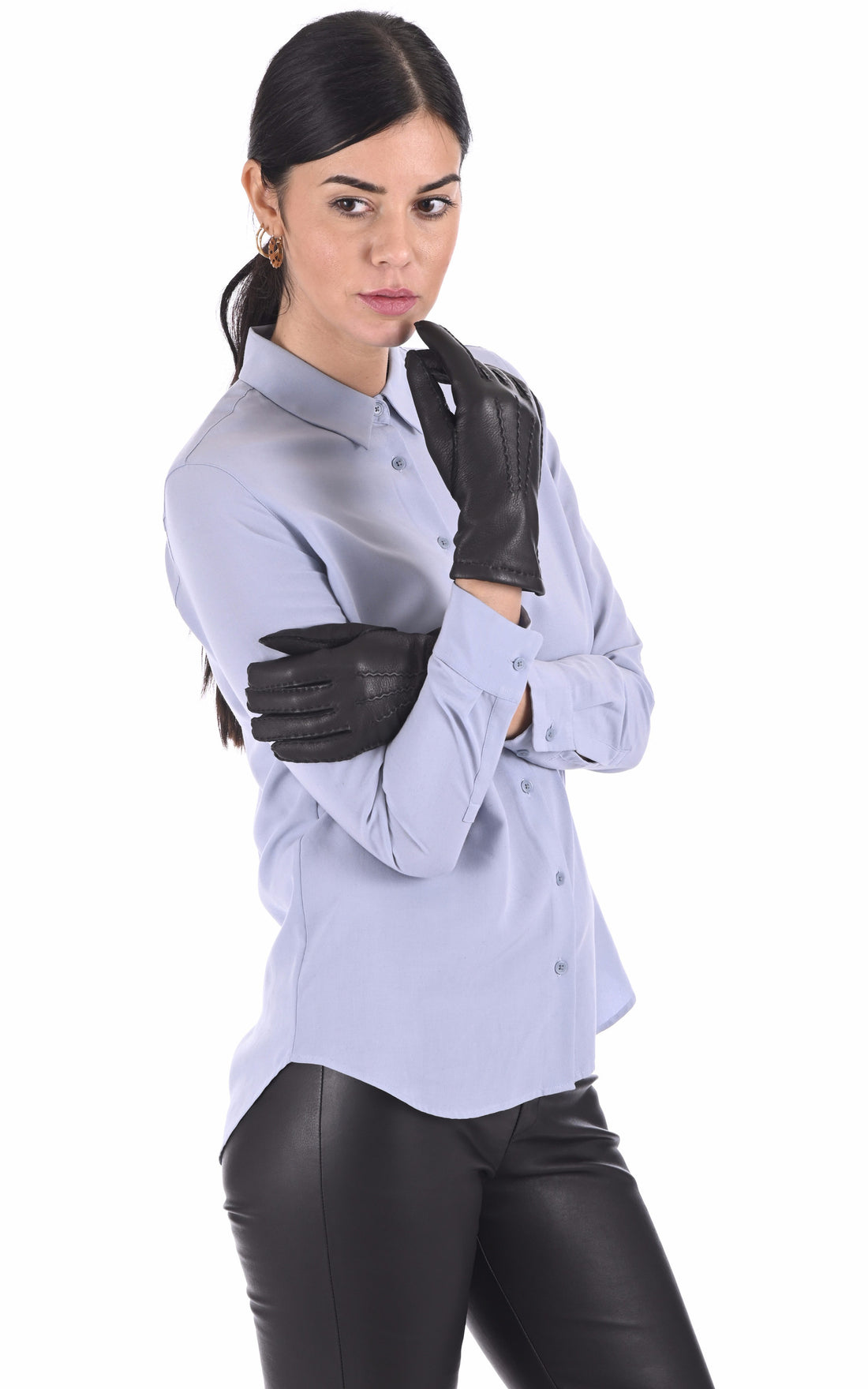 A &quot;10220 EMMA&quot; Noir Hestra Gants Femme closed photo