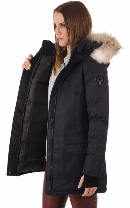 A &quot;CARLA&quot; Navy Nobis Ves Doudoune Femme interior photo