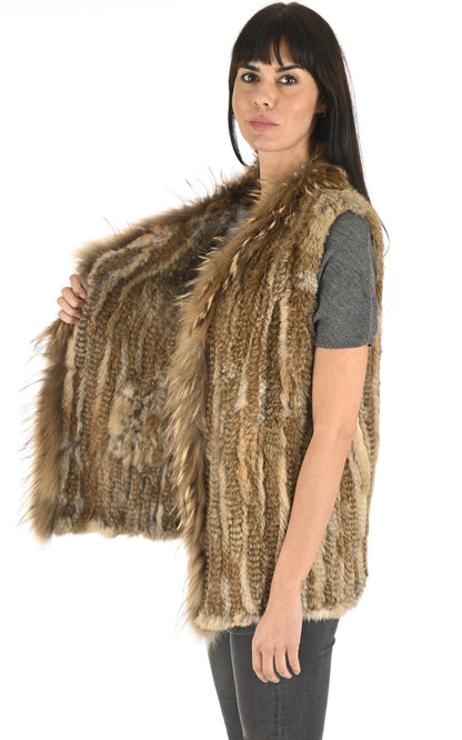 A &quot;2123V-RB-FIN/70&quot; Naturel La Canadienne Gilet Femme interior photo