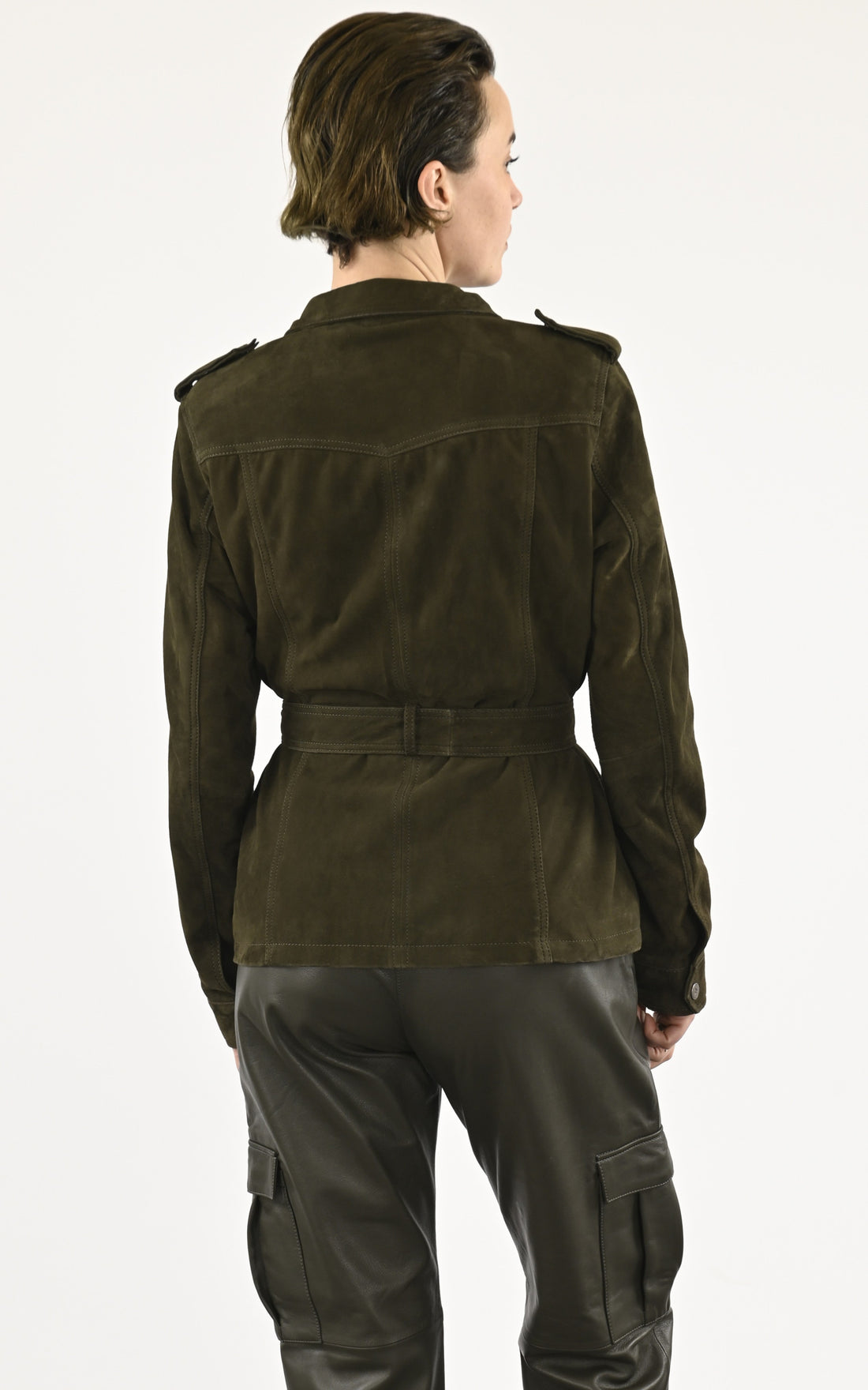 A &quot;TALIA&quot; Kaki La Canadienne Veste Femme opened photo
