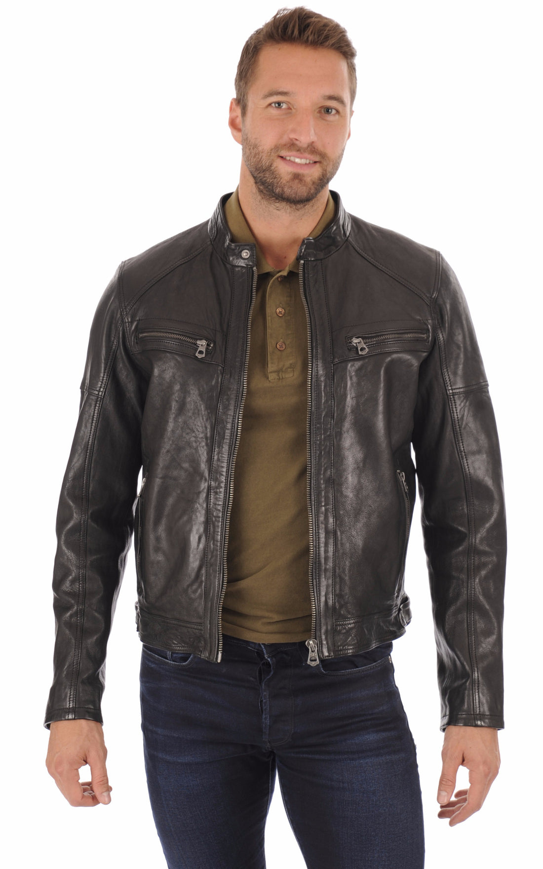 A &quot;COLLINS 101046&quot; Noir Daytona 73 Blouson Homme opened photo