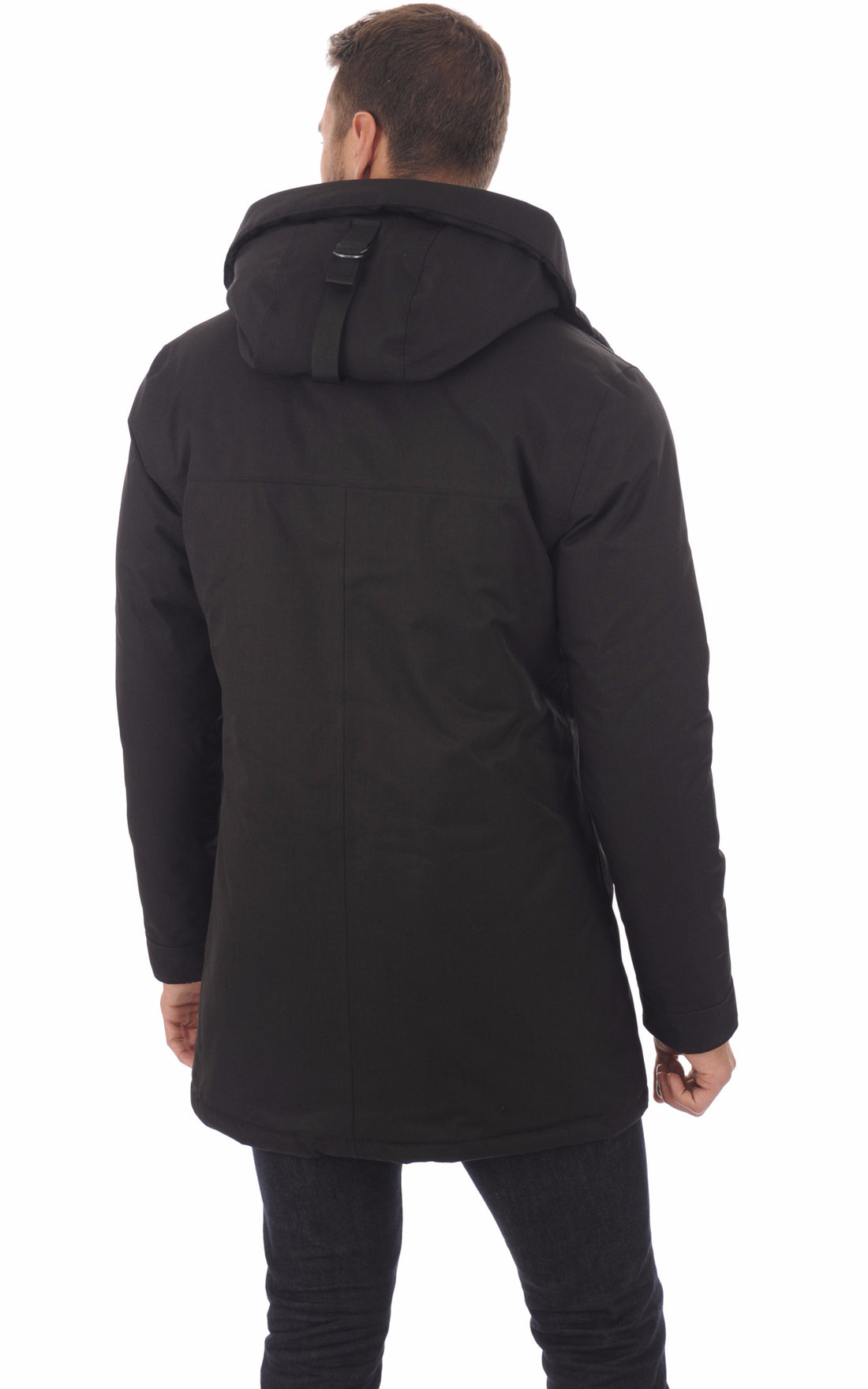 A &quot;PIERRE&quot; Noir Nobis 3/4 Doudoune Homme opened photo