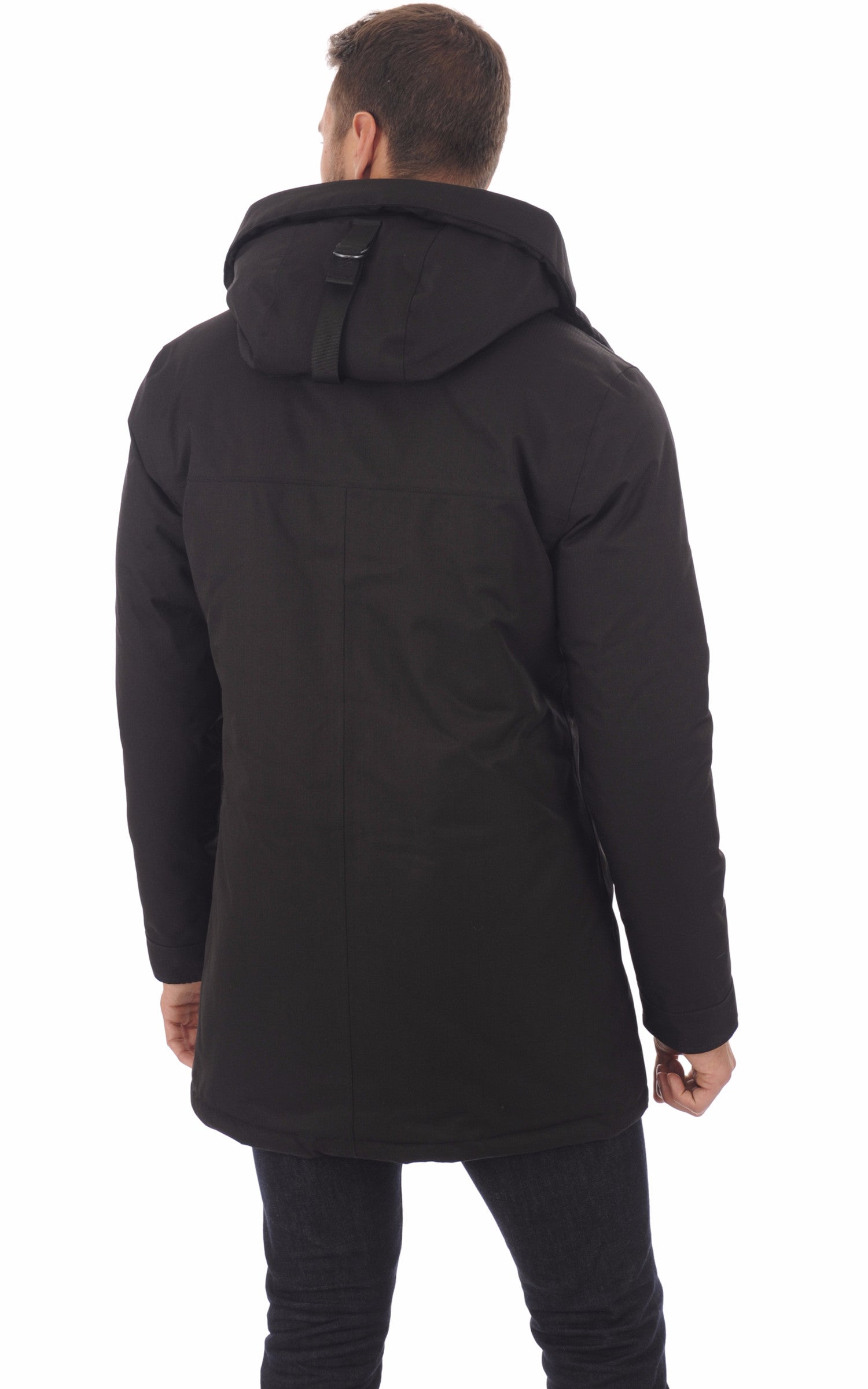 A &quot;PIERRE&quot; Noir Nobis 3/4 Doudoune Homme back photo
