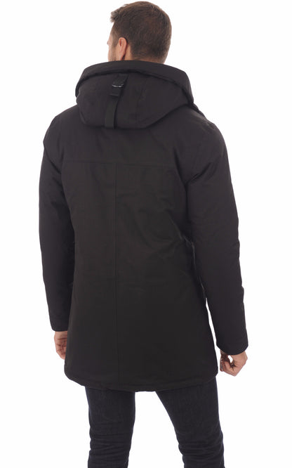 A &quot;PIERRE&quot; Noir Nobis 3/4 Doudoune Homme back photo