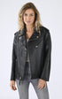 A "LCWAUBREY" Noir Schott Perfecto Femme opened photo