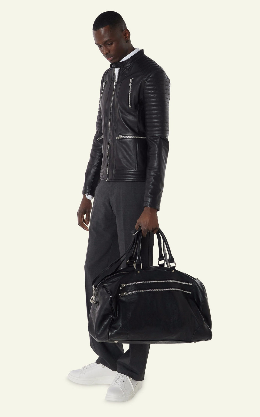 A &quot;SP01&quot; Noir Serge Pariente Sac Homme opened photo