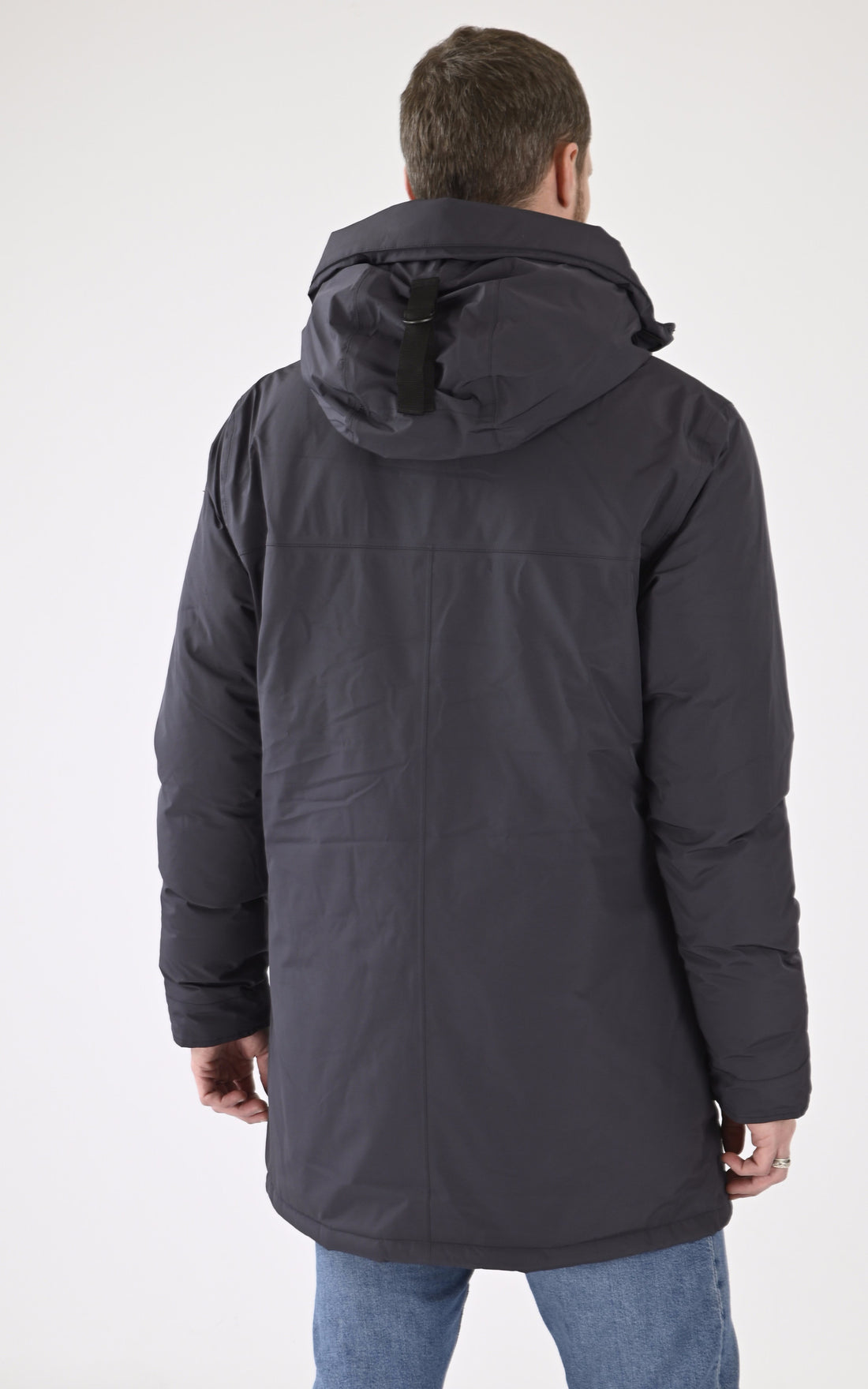 A &quot;PIERRE 3L&quot; Bleu Marine Nobis 3/4 Doudoune Homme opened photo