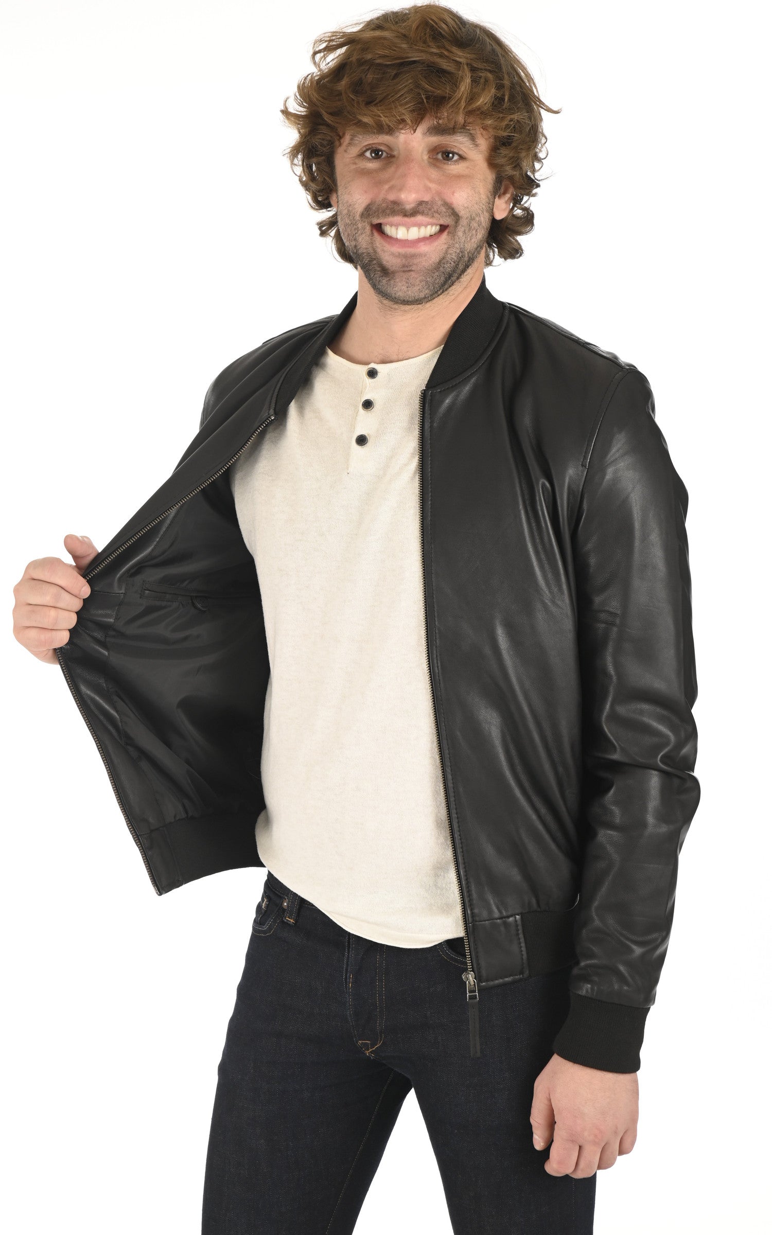 A &quot;BEN-2&quot; Noir La Canadienne Blouson Homme interior photo