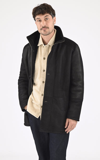 A &quot;GUILLAUME&quot; Noir La Canadienne 3/4 Homme opened photo