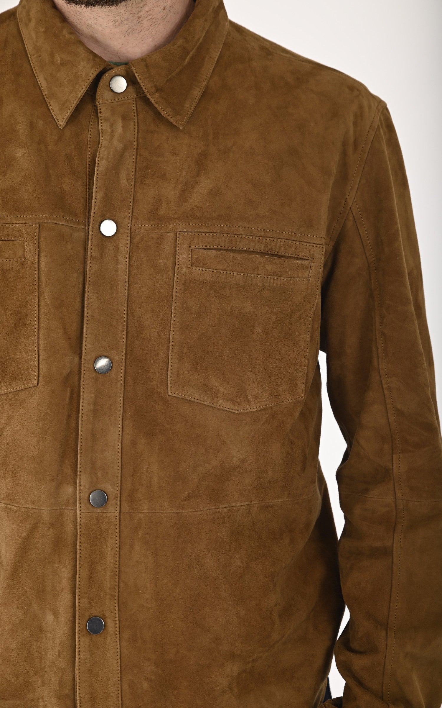 A &quot;ANGELO 7535&quot; Tabac Smarty Chemise Homme details photo 5