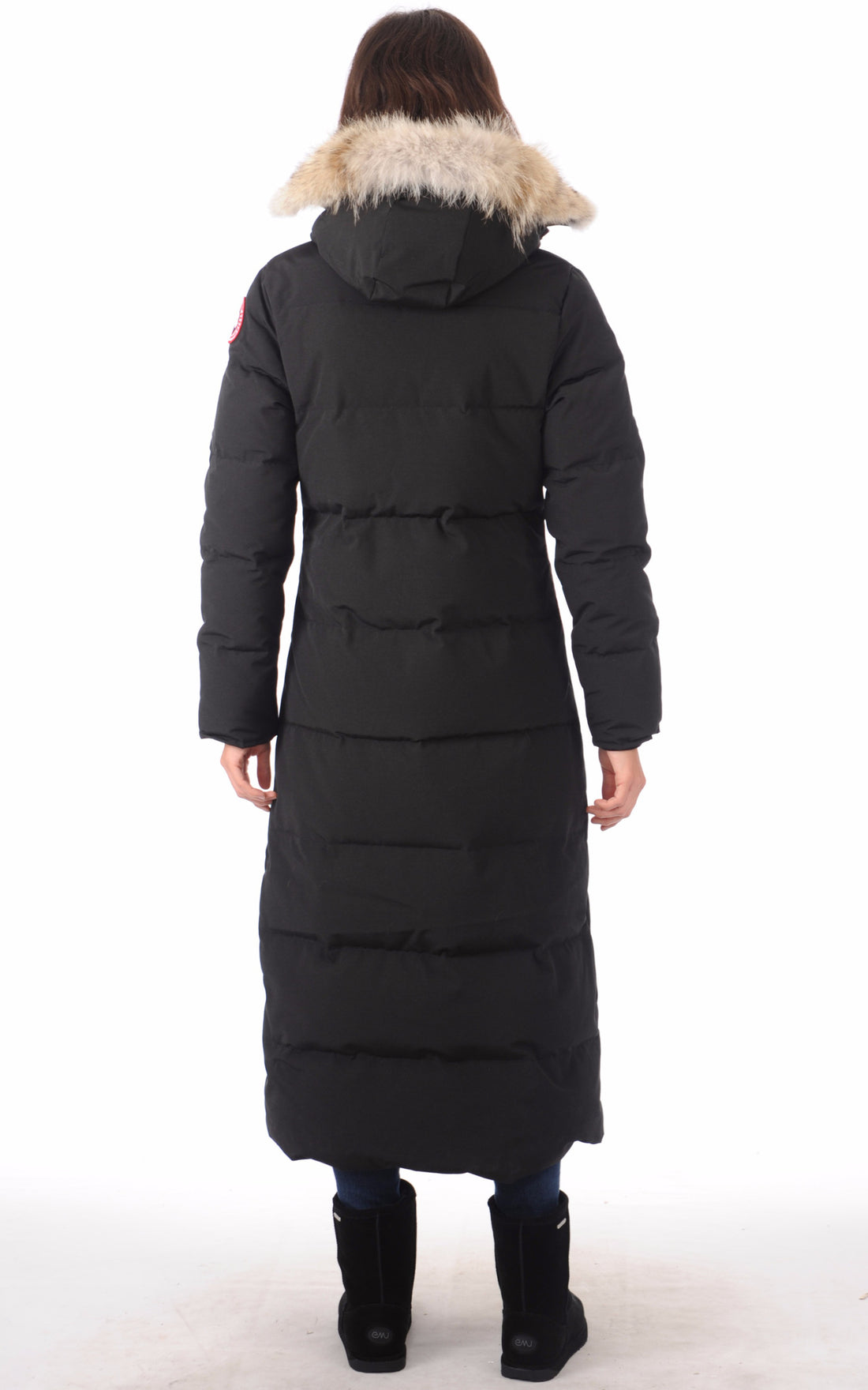A &quot;MYSTIQUE 3035L&quot; Noir Canada Goose 7/8 Doudoune Femme closed photo