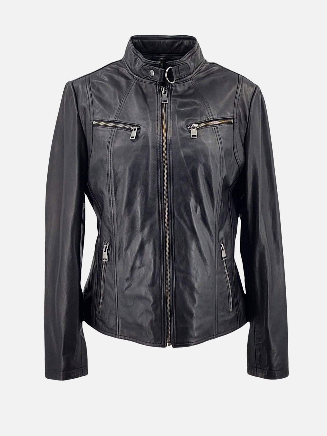Veste en cuir modèle PP 100 Comfort noire