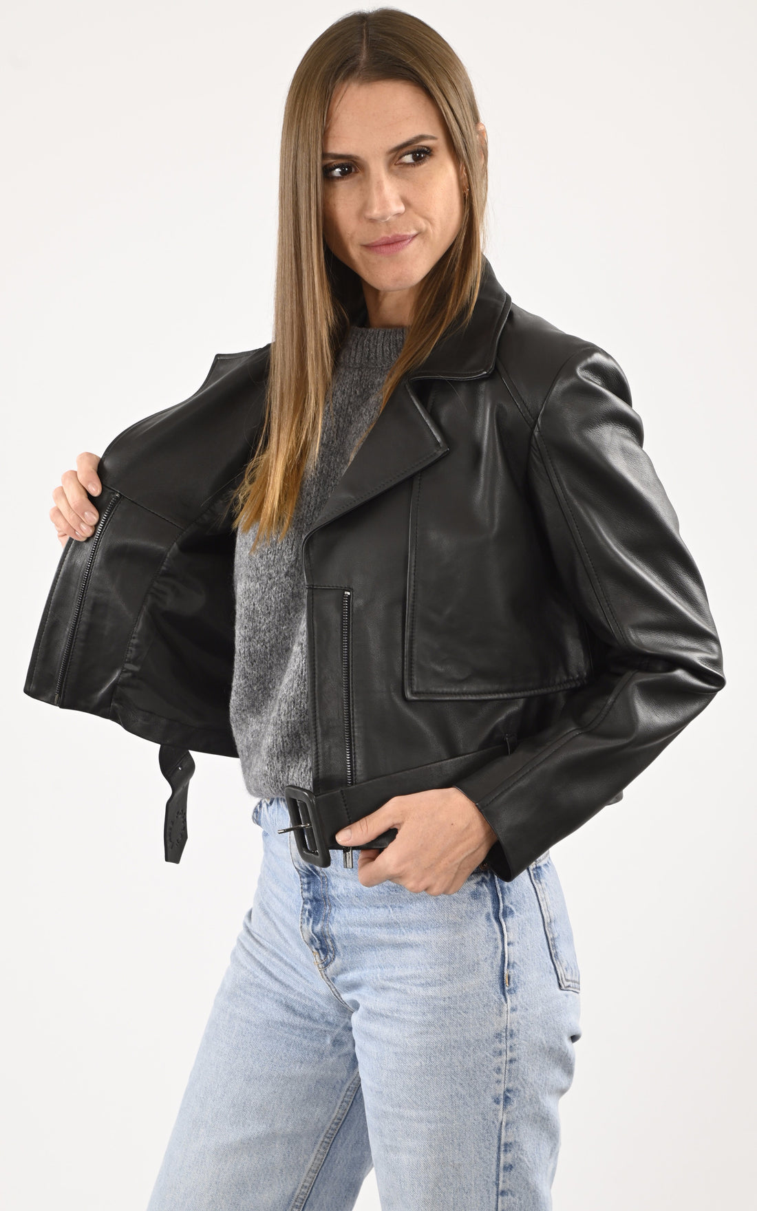 A &quot;JOLIETTE&quot; Noir Possery Veste Femme closed photo