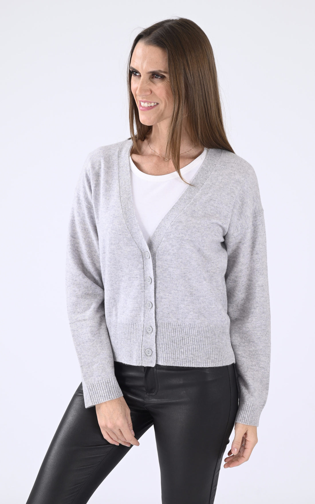 A &quot;SONORI 4401012&quot; Gris Notshy cardigan Femme opened photo