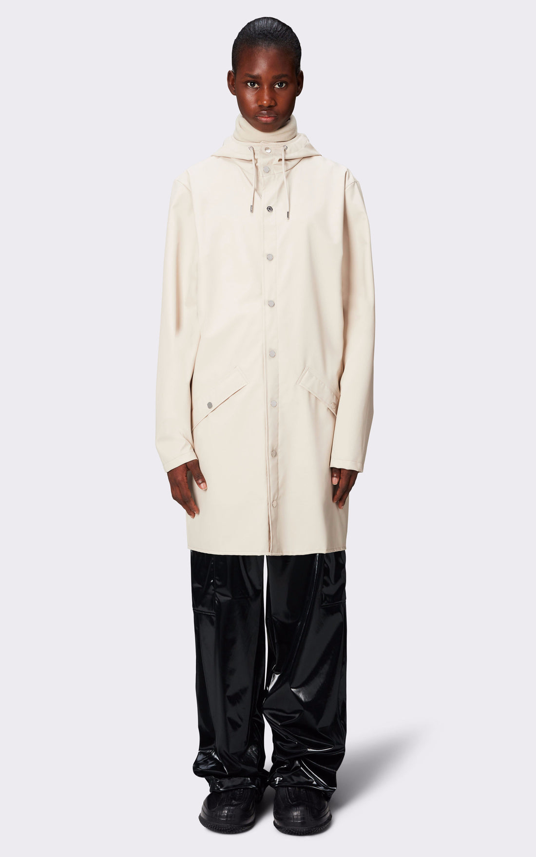 A &quot;12020 JACKET&quot; Beige Rains 3/4 Mixte opened photo