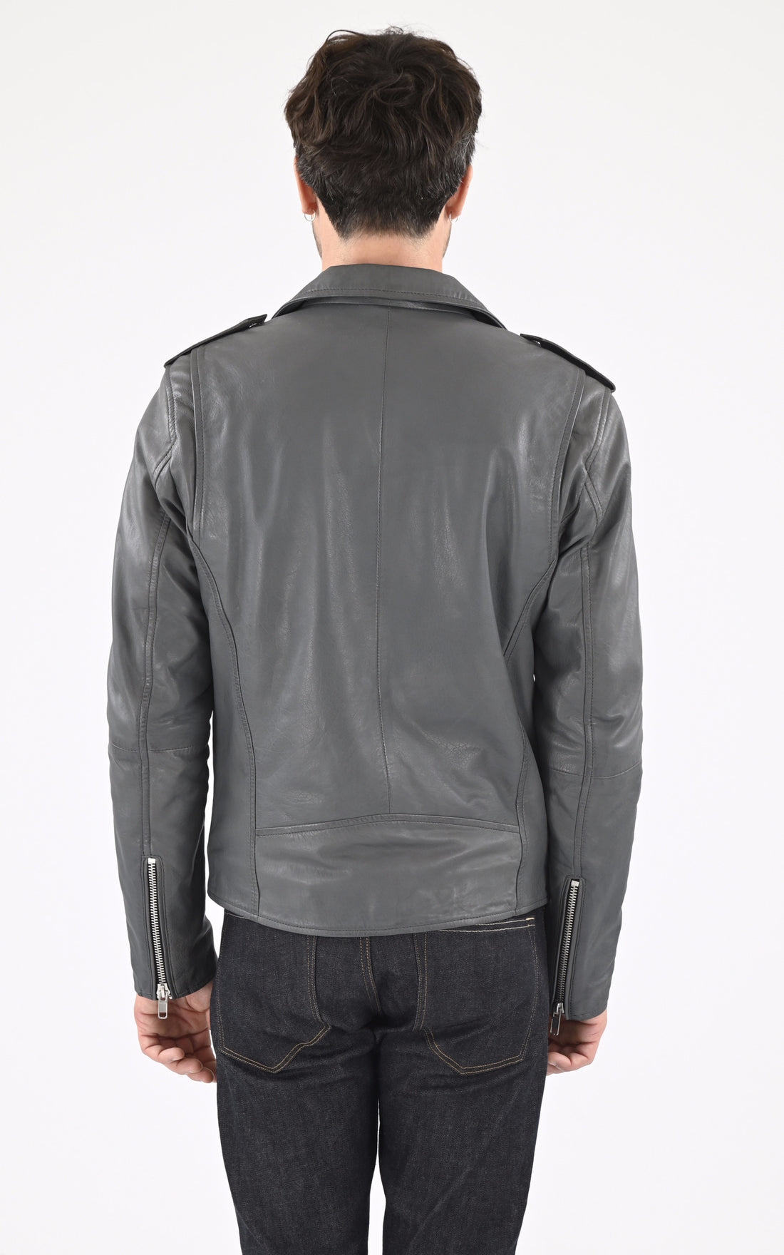 A &quot;ROCKY&quot; Gris Serge Pariente Perfecto Homme opened photo