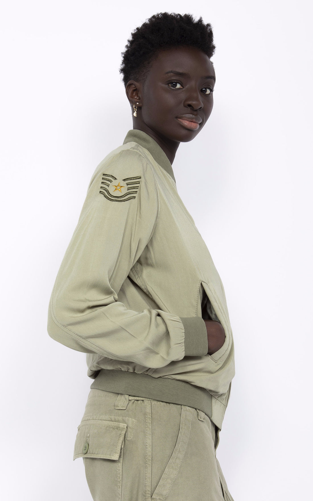 A &quot;JKTCALIPSOW&quot; Vert Schott Blouson Femme opened photo