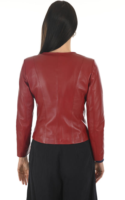 A &quot;SEPHORA FF&quot; Rouge La Canadienne Blouson Femme back photo