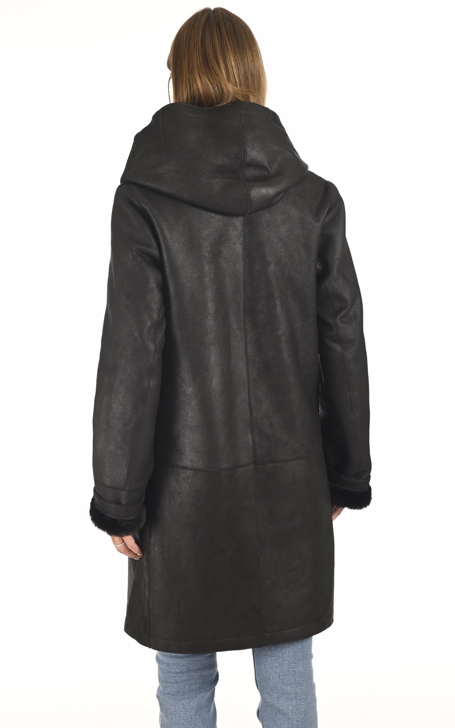 A &quot;PIEMONTE&quot; Noir Levinsky 3/4 Femme back photo 4