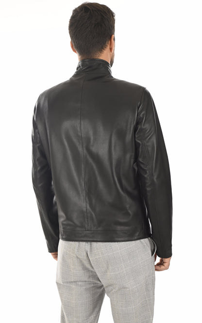 A &quot;TRENDY&quot; Noir La Canadienne Blouson Homme back photo