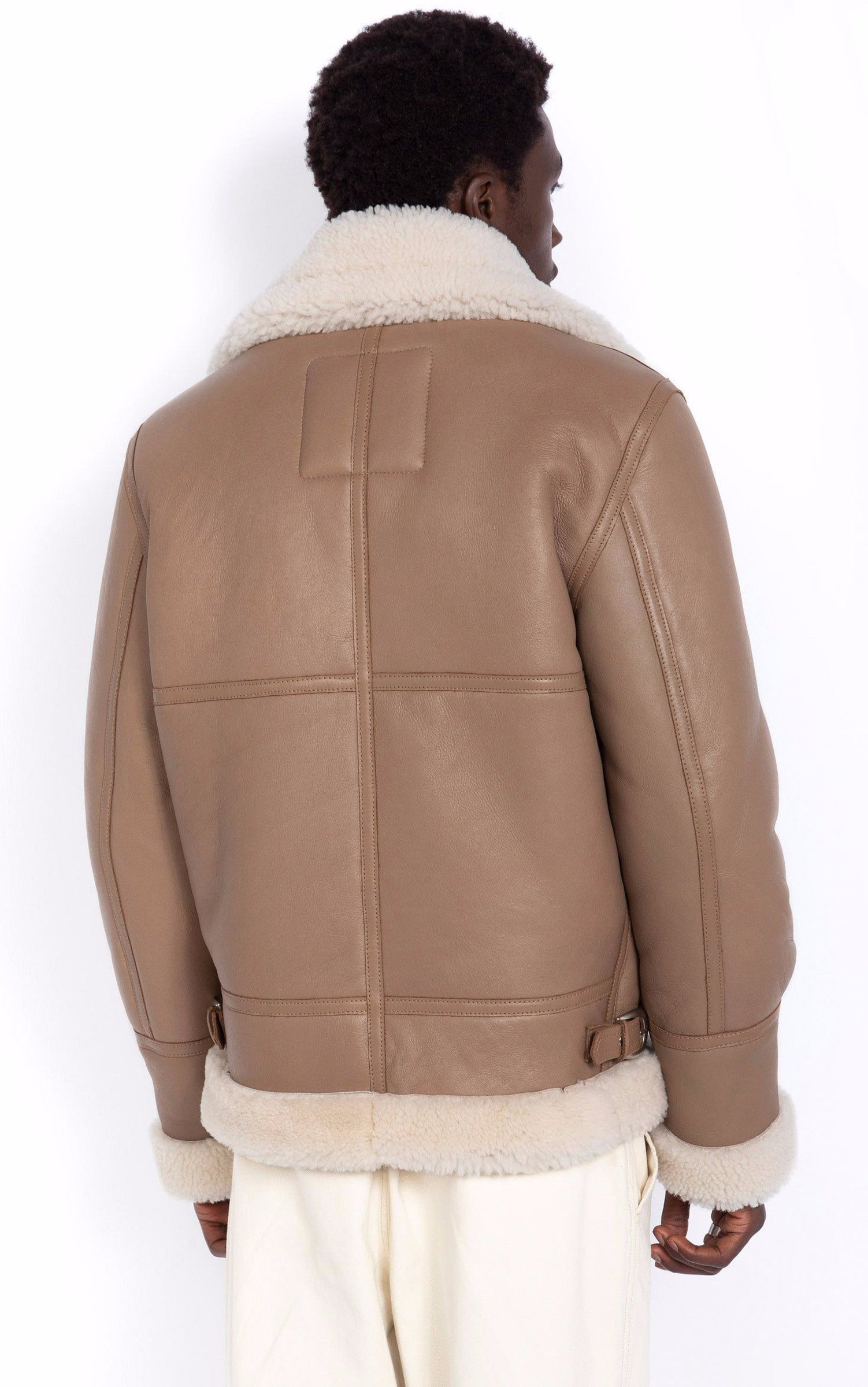 A &quot;LC1259&quot; Beige Schott Bombardier Homme back photo