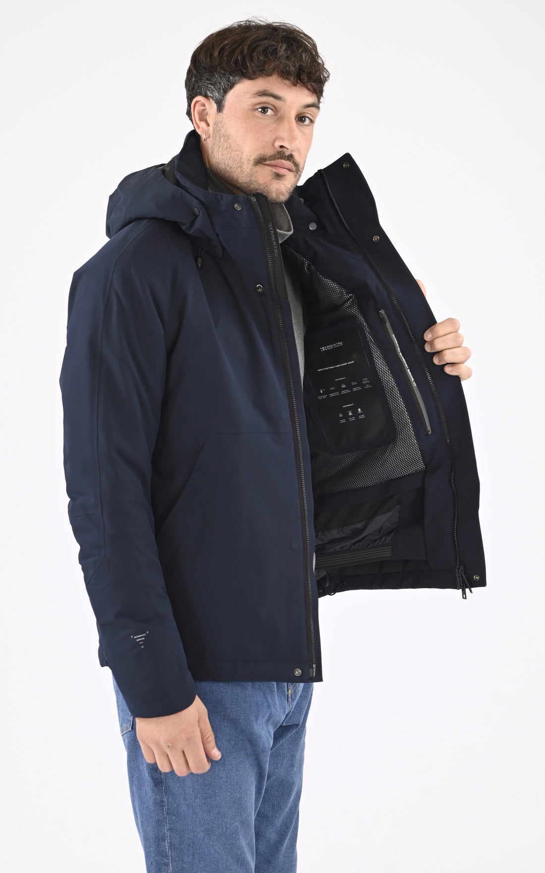A &quot;WERYK QM482&quot; Marine Krakatau 3/4 Parka Homme opened photo