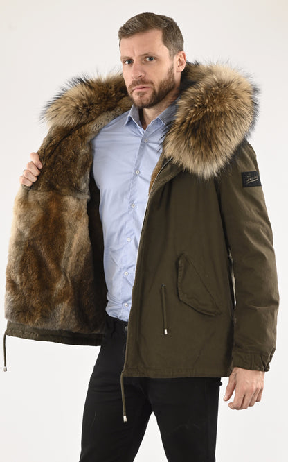 A &quot;DRAKE MAN SHORT 80 CM&quot; Kaki Barbed 3/4 Homme interior photo