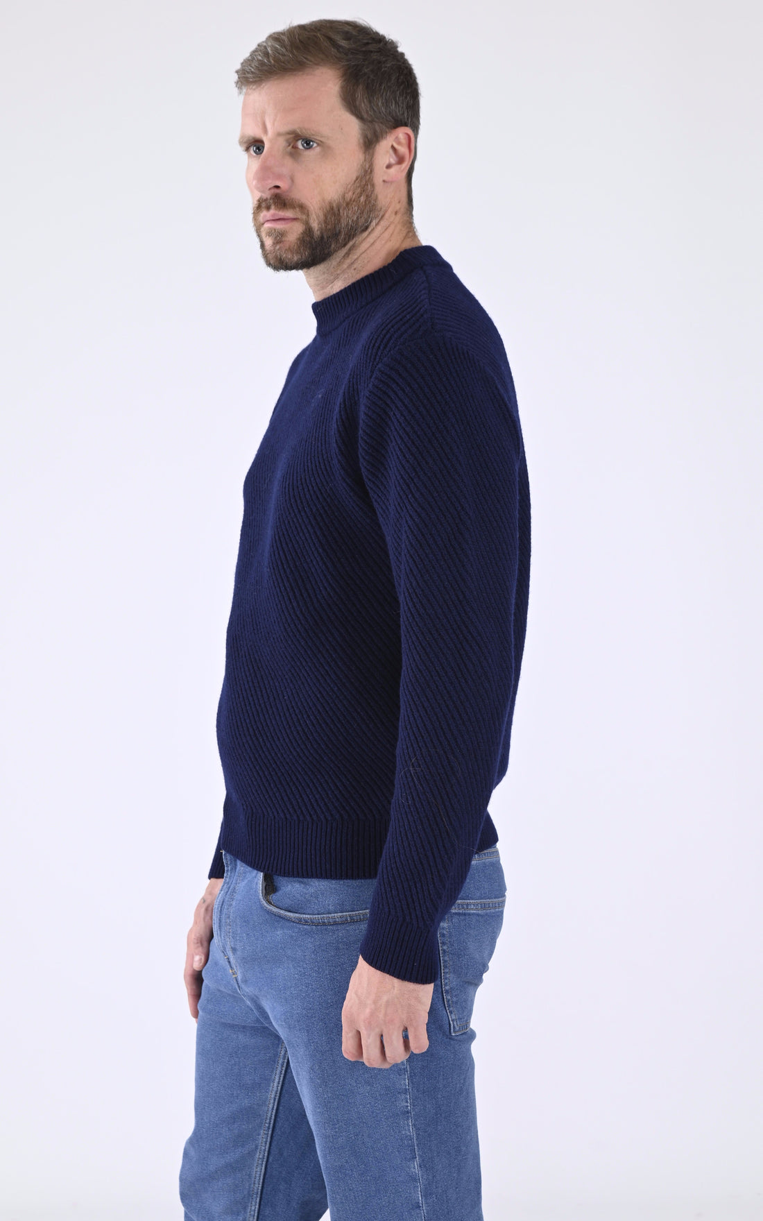 A &quot;COLUMBIA K052MAI22&quot; Bleu Foncé Maison Standards Pull Homme opened photo