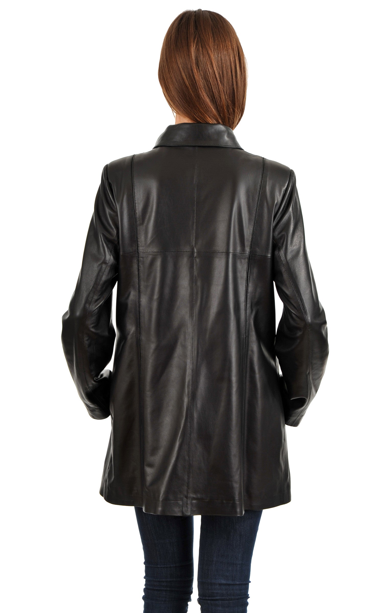 A &quot;CAROLINE&quot; Noir La Canadienne Veste Femme back photo 3