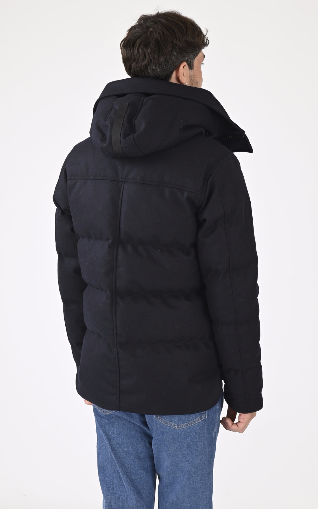 A &quot;MAC MILLAN WOOL 3804M1&quot; Bleu Canada Goose 3/4 Doudoune Homme opened photo