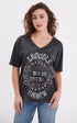 A "BEXHILL 103133" Noir Rose Garden T-shirt Femme opened photo
