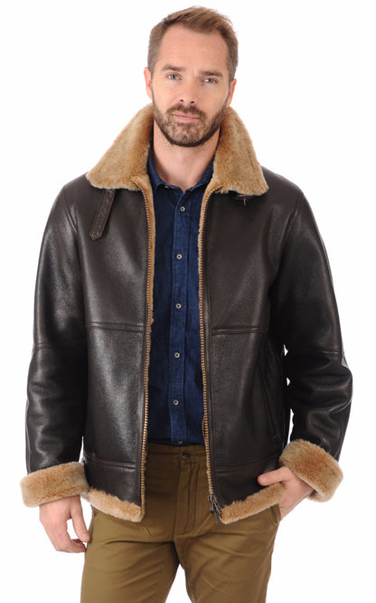 A &quot;BOBBY&quot; Marron La Canadienne Bombardier Homme opened photo