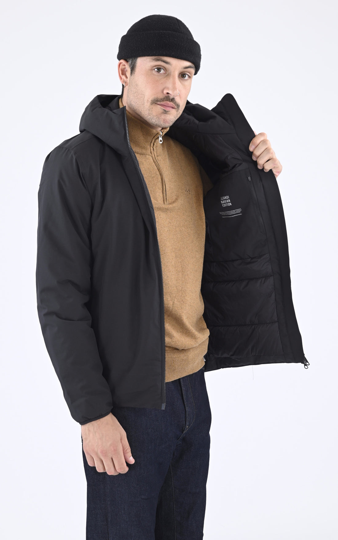 A &quot;NIMBUS&quot; Noir Scandinavian Edition Blouson Homme closed photo