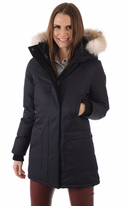A &quot;CARLA&quot; Navy Nobis Ves Doudoune Femme closed photo