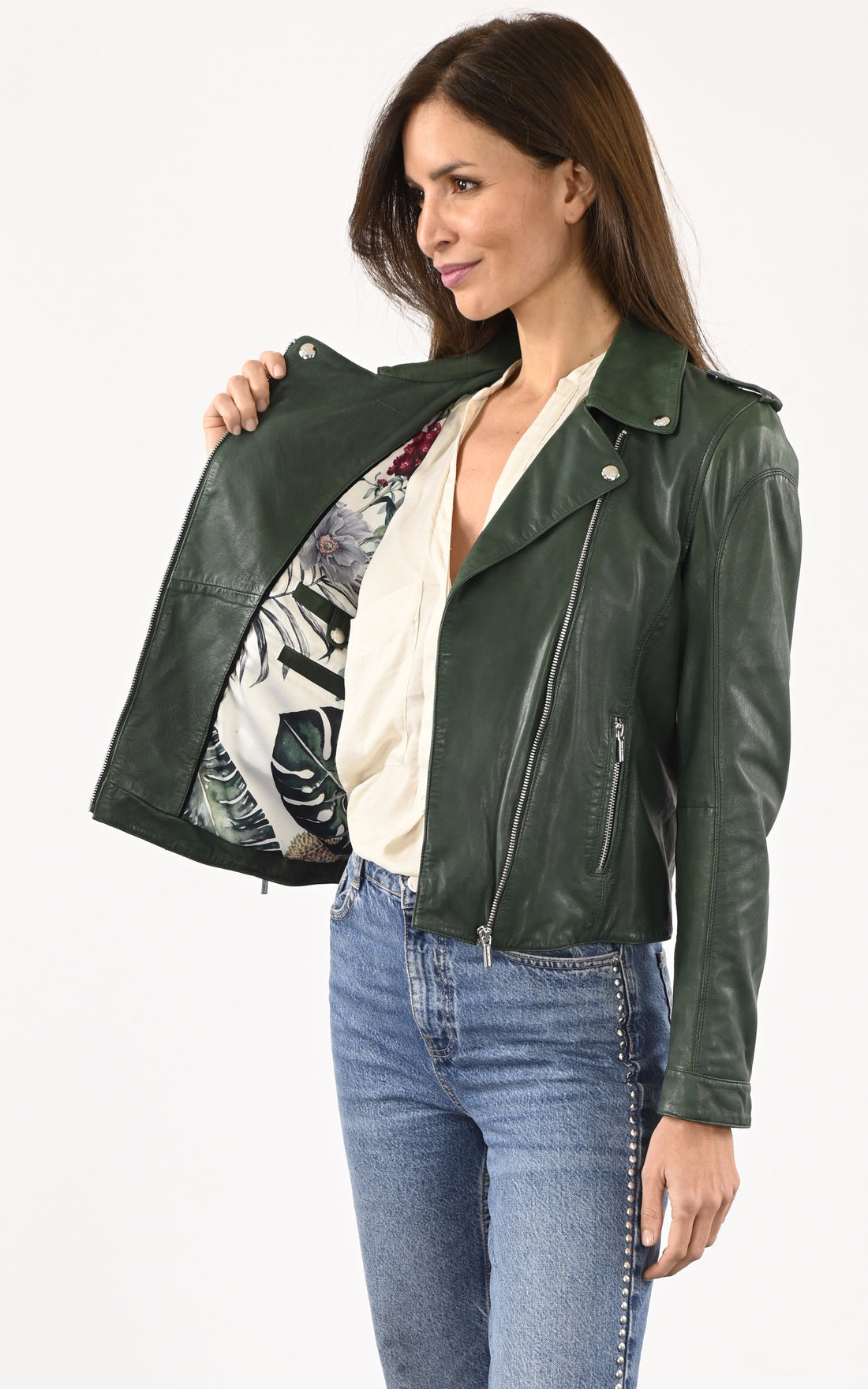 A &quot;PALOMA 101997&quot; Vert Rose Garden Blouson Femme closed photo