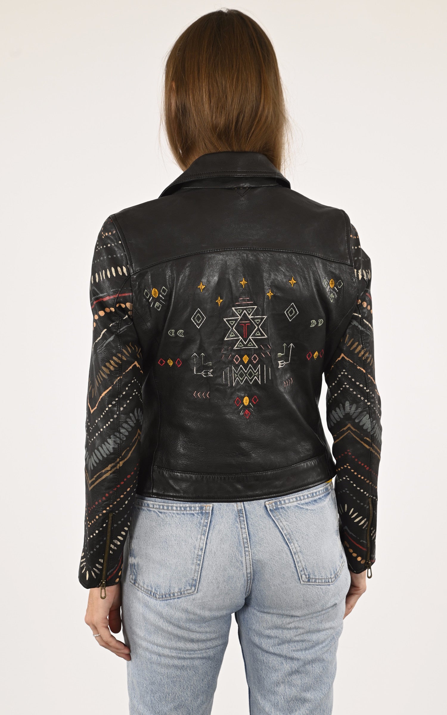 A &quot;PRINTILI 102805&quot; Noir Rose Garden Perfecto Femme back photo 4
