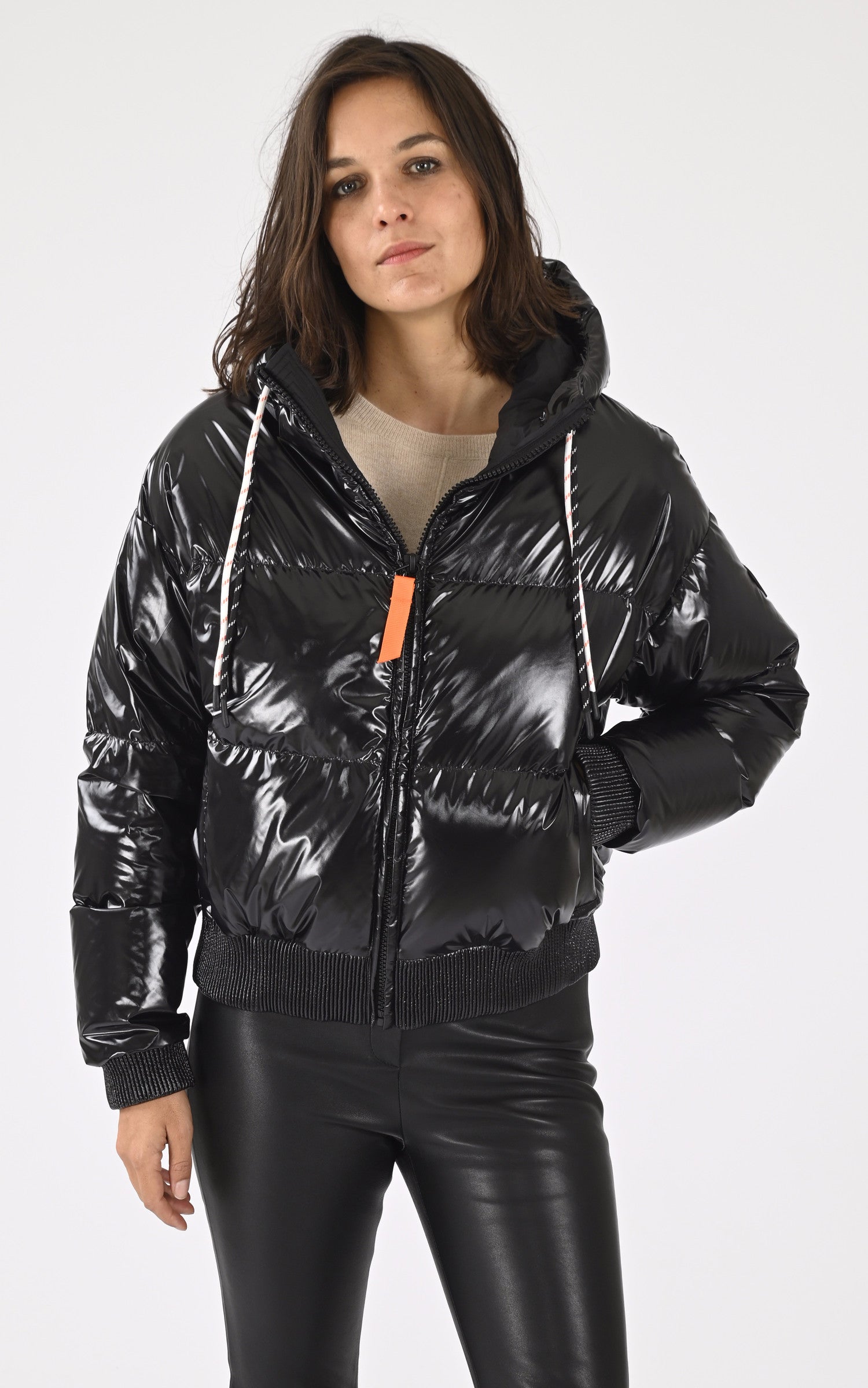 A &quot;NINE&quot; Noir Gertrude Bl Doudoune Femme closed photo 1