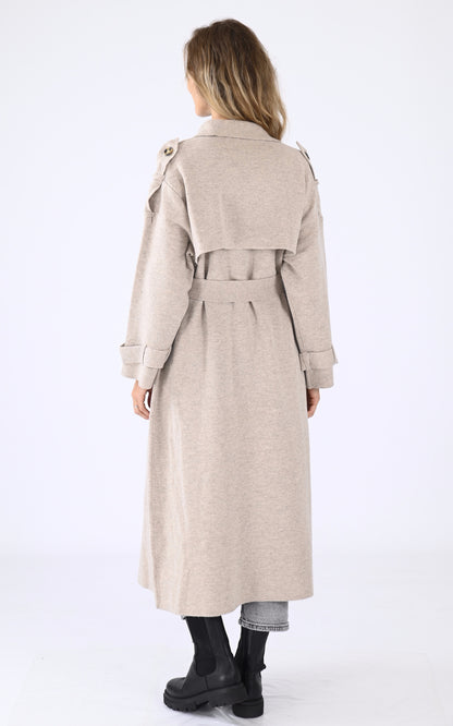 A &quot;TALIA 4503062&quot; Beige Notshy Trench Femme back photo