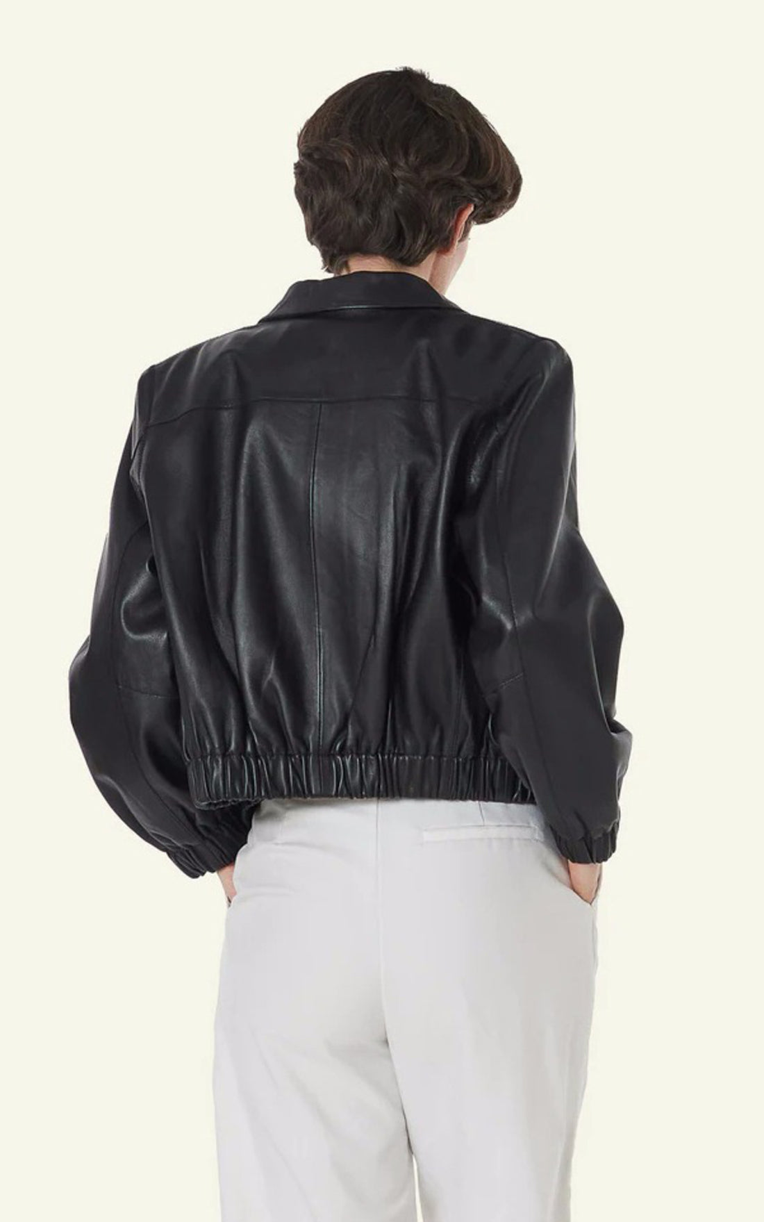 A &quot;CLOTILDE&quot; Black Serge Pariente Blouson Femme opened photo