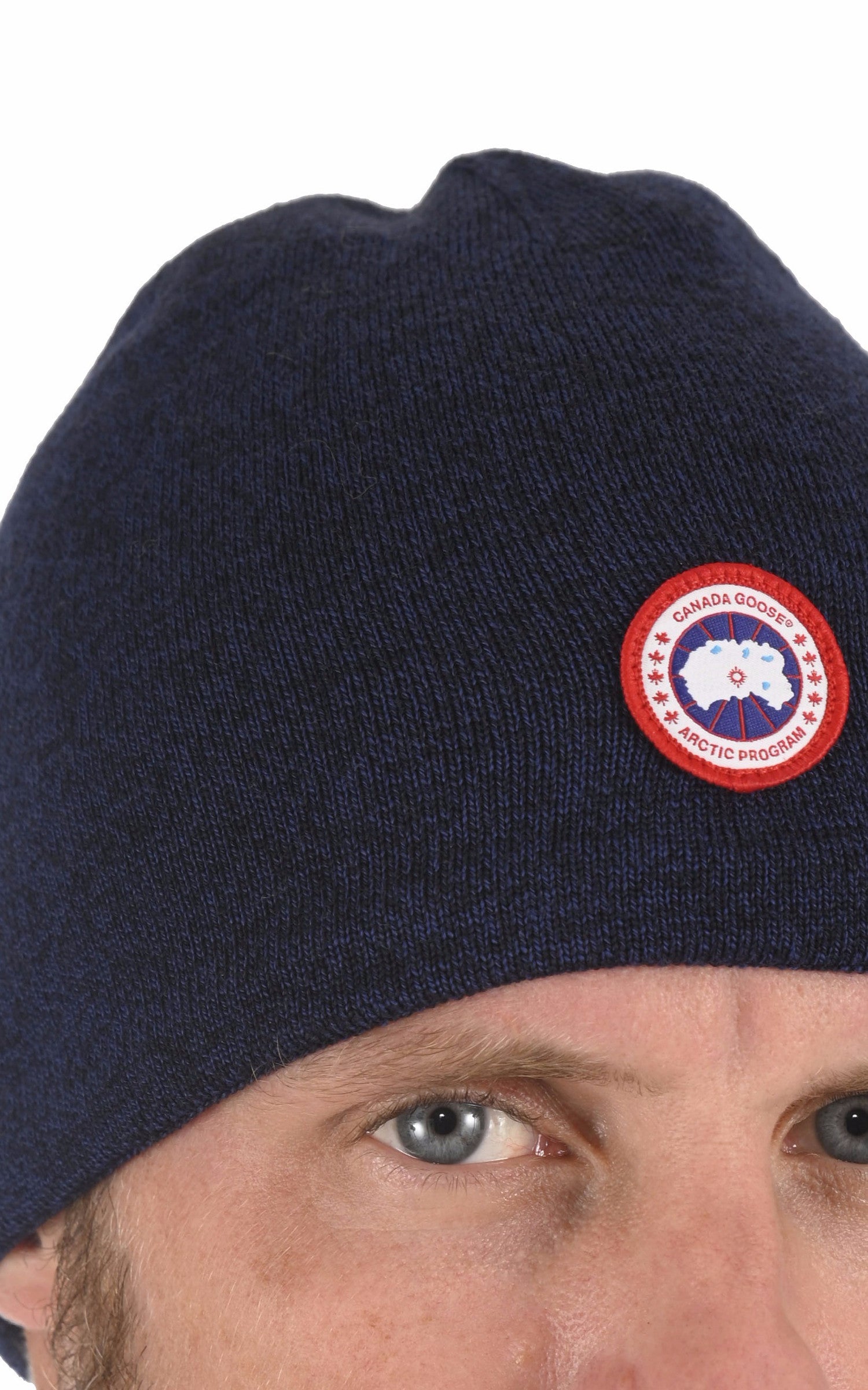 A &quot;STANDARD TOQUE 5116M&quot; Navy Heather Canada Goose Bonnet Homme back photo 4