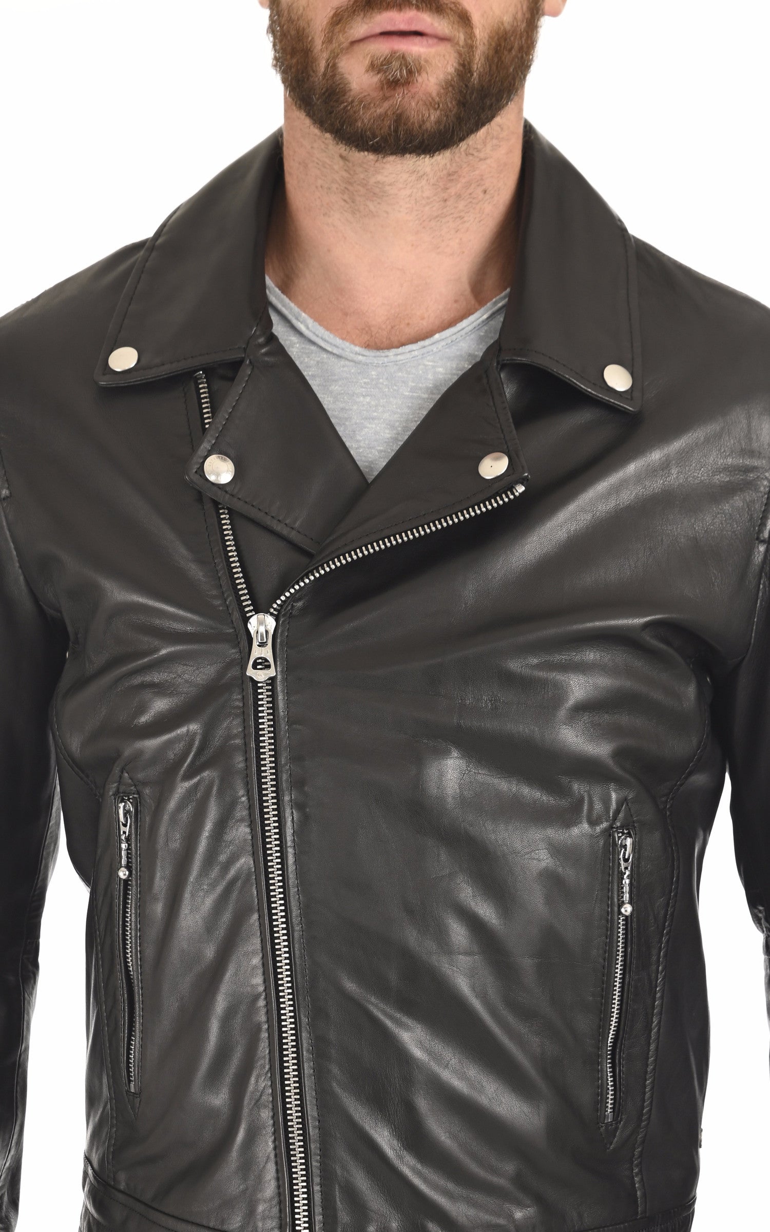 A &quot;ALEY 101982&quot; Noir Daytona 73 Perfecto Homme details photo 5