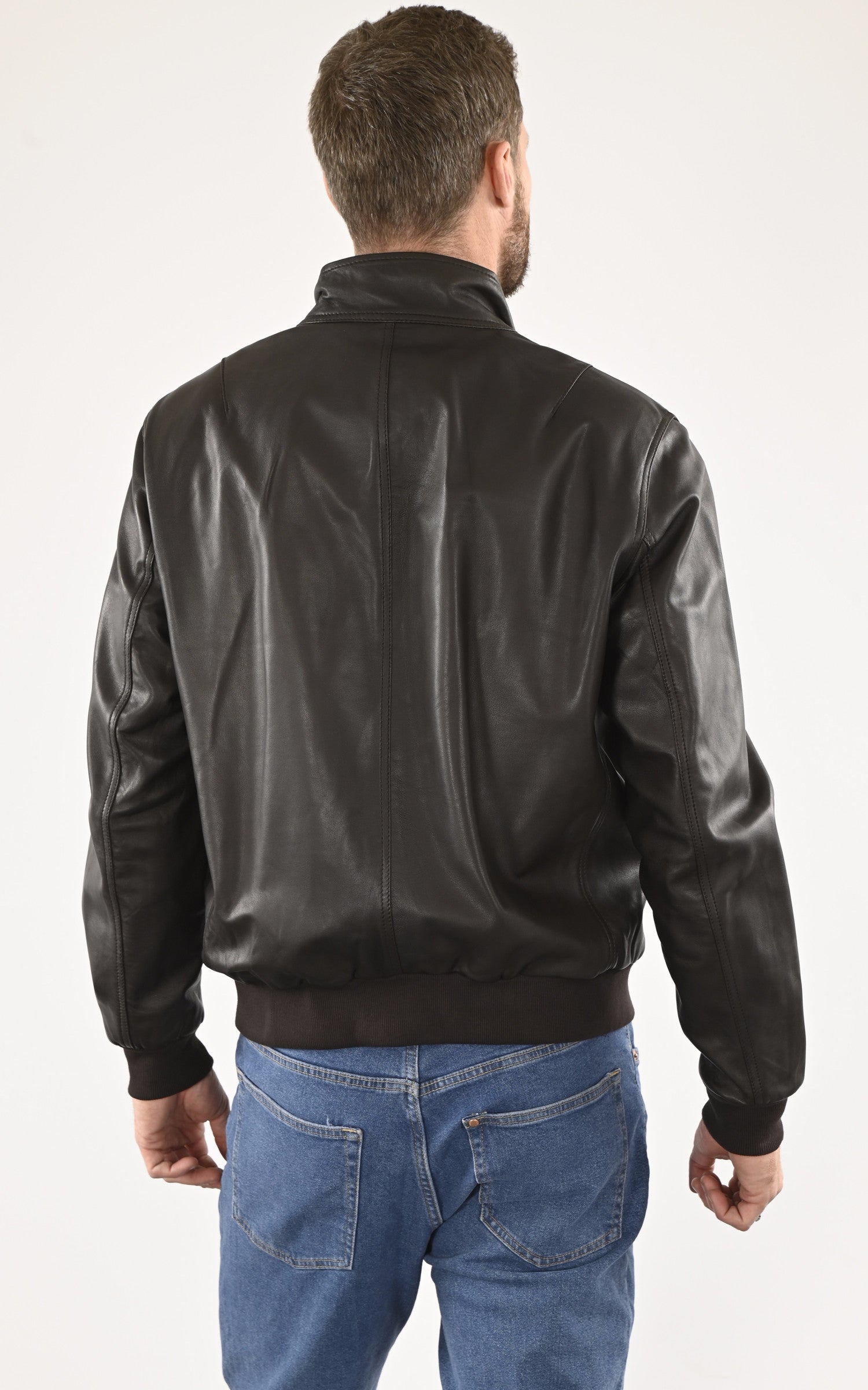 A &quot;EXPO&quot; Marron Serge Pariente Blouson Homme back photo 4