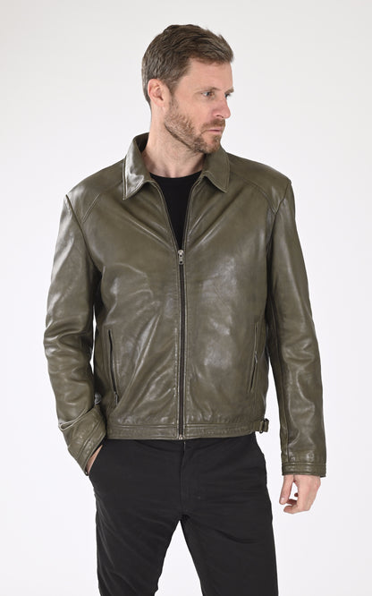A &quot;IVAR&quot; Kaki La Canadienne Blouson Homme closed photo