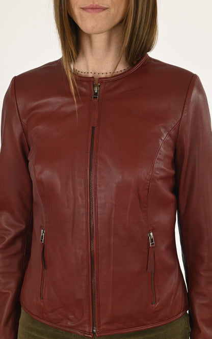 A &quot;ZADTE&quot; Rouge La Canadienne Spencer Femme details photo